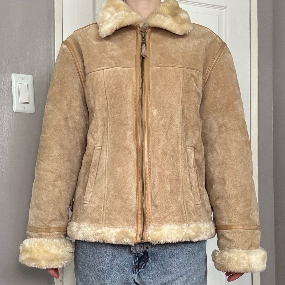 Tan Faux Fur Lined Jacket